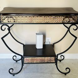 Console table and wall frame