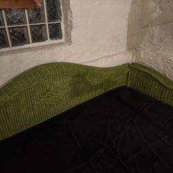 Wicker Daybed With Mattress, Chair & Ottoman