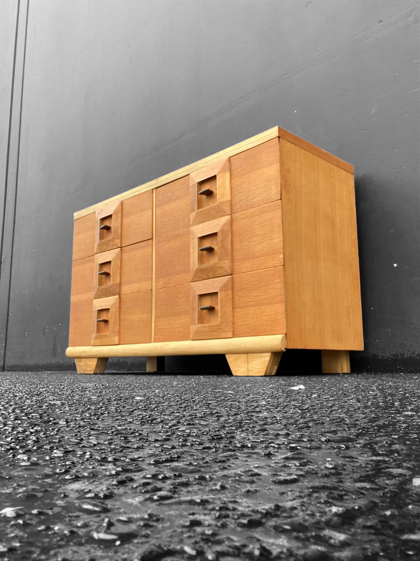 Beautiful MCM Solid Wood Dresser