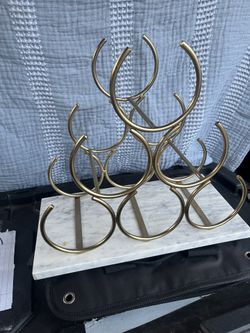 Modern Marble Base Wine Stand 