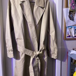 Forever 21, Coat, Beige, Medium 