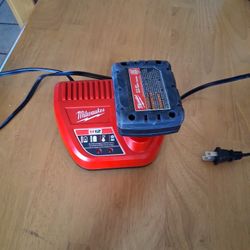 Milwaukee Battery And Charger 