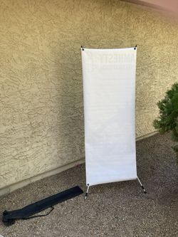 Pop Up Canvas Sign Stand