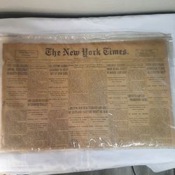 The New York Times New Newspaper Tuesday, July/ 3/ 1928. 