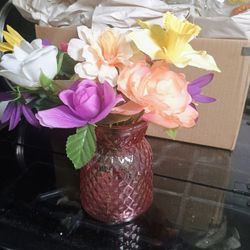 Assorted Flowers In A Vase