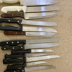 Lot Of Kitchen Knives