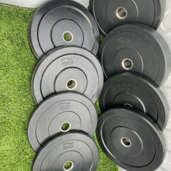NEW Bumper Plates, Rubber Olympic Weights, Home Gym Weight Set, Folding Squat Rack, Adjustable FID Bench Press, Stall Mats, Rubber Flooring 