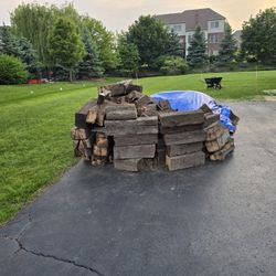 Free Decayed Railroad Ties  20yrs Old Cut Up