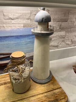 Wooden decorative lighthouse