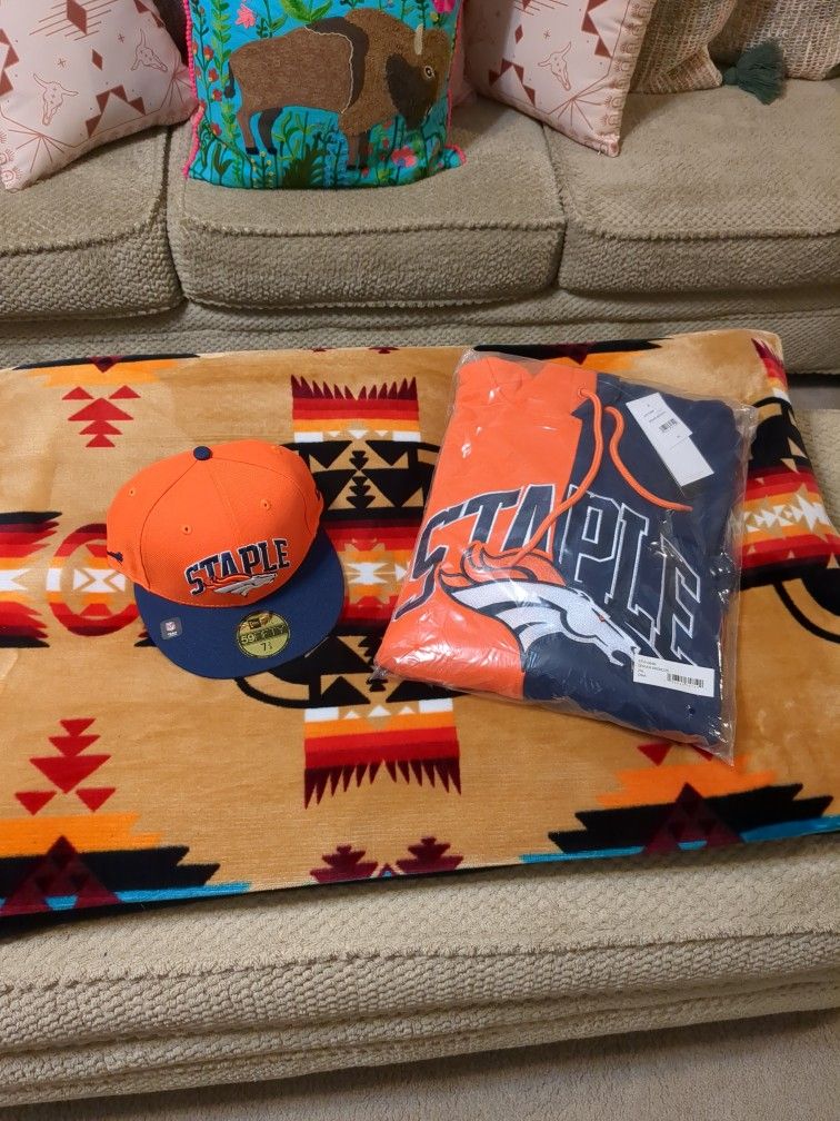 Denver Broncos Hat And Hoodie