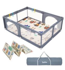 Baby playpen with mat large 79*59