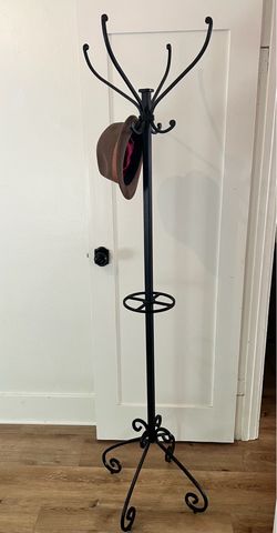 Large metal coat rack tree