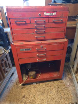 Vintage Rolling Toolbox