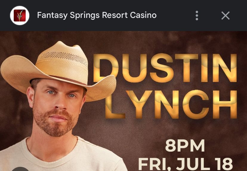Dustin Lynch Tickets For Sale. 2 For $120 Total.