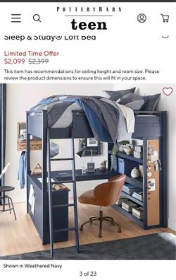 Pottery Barn Sleep & Study Loft
