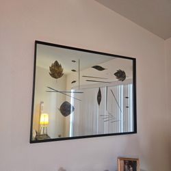 Copper leaf mirror