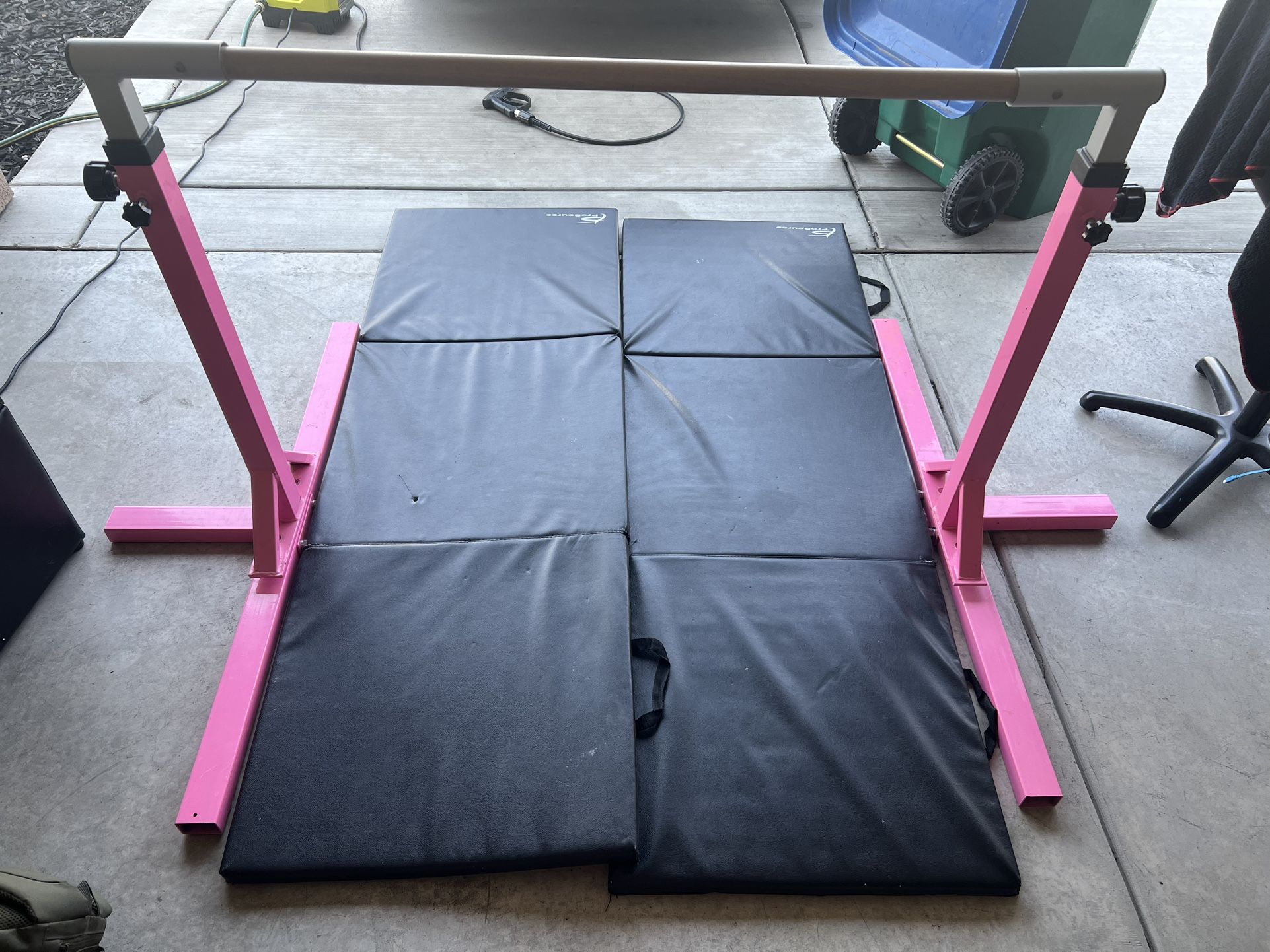 Gymnastics Bar With Mat