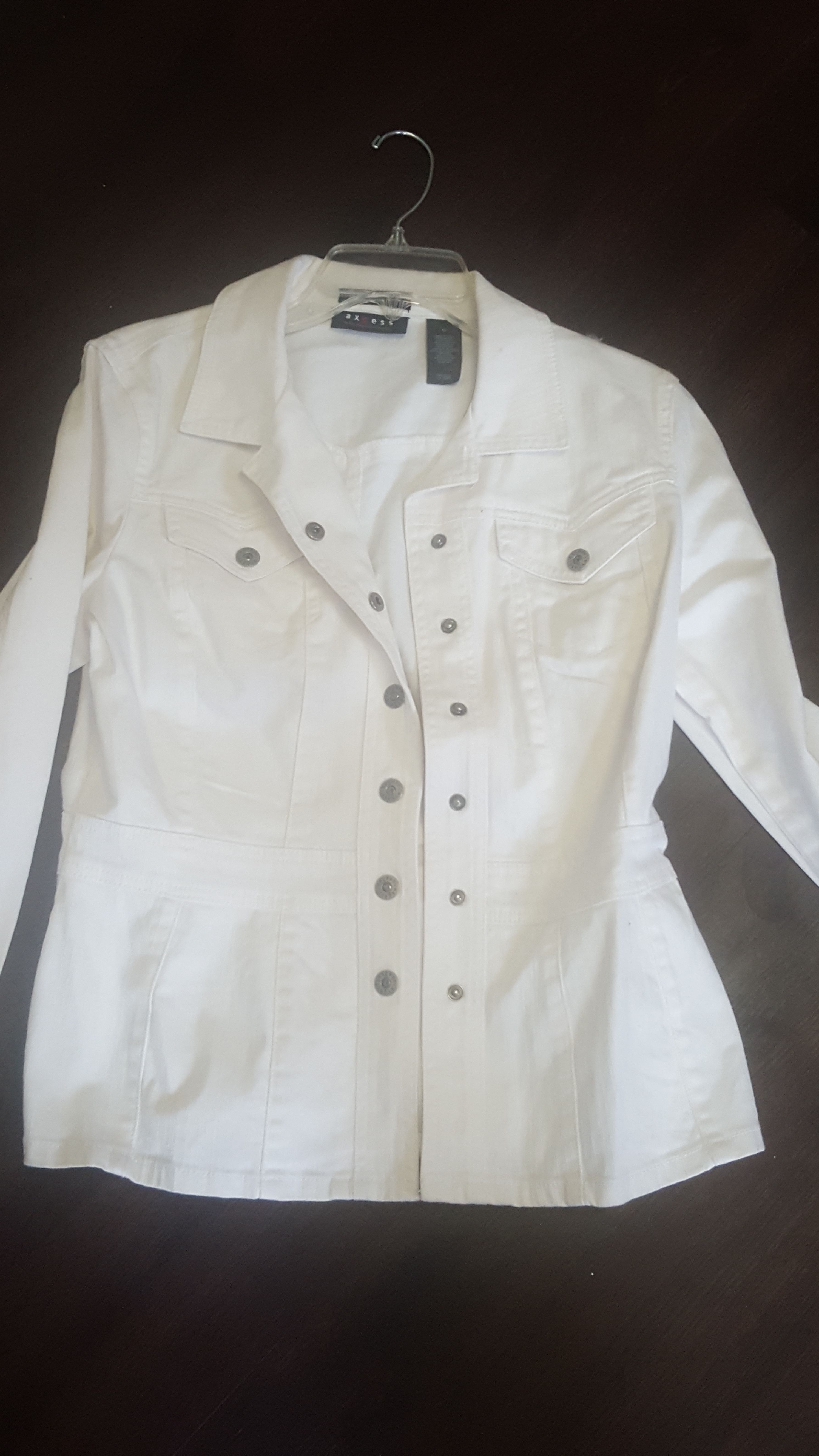 Ladies White Jean Jacket