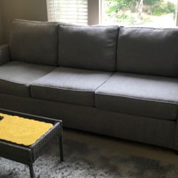 Beautiful Grey 3 Seater Couch And Loveseat Like Brand New 