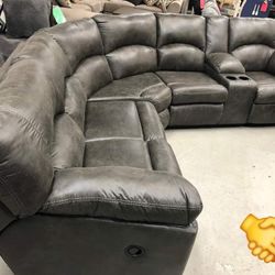 Ashley Reclining Sectional Sofa Couch With İnterest Free Payment Options Tambo 