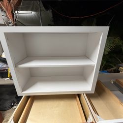 White Wall Cabinet Box with Shelf