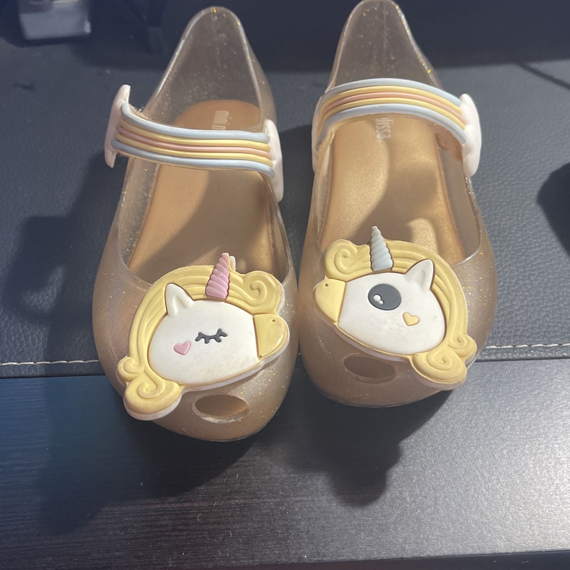 Unicorn π¦ Mini Melissa Sandals 10c