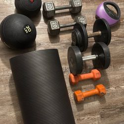 Full workout Gym Equipment Dumbbells, Kettlebell And More 