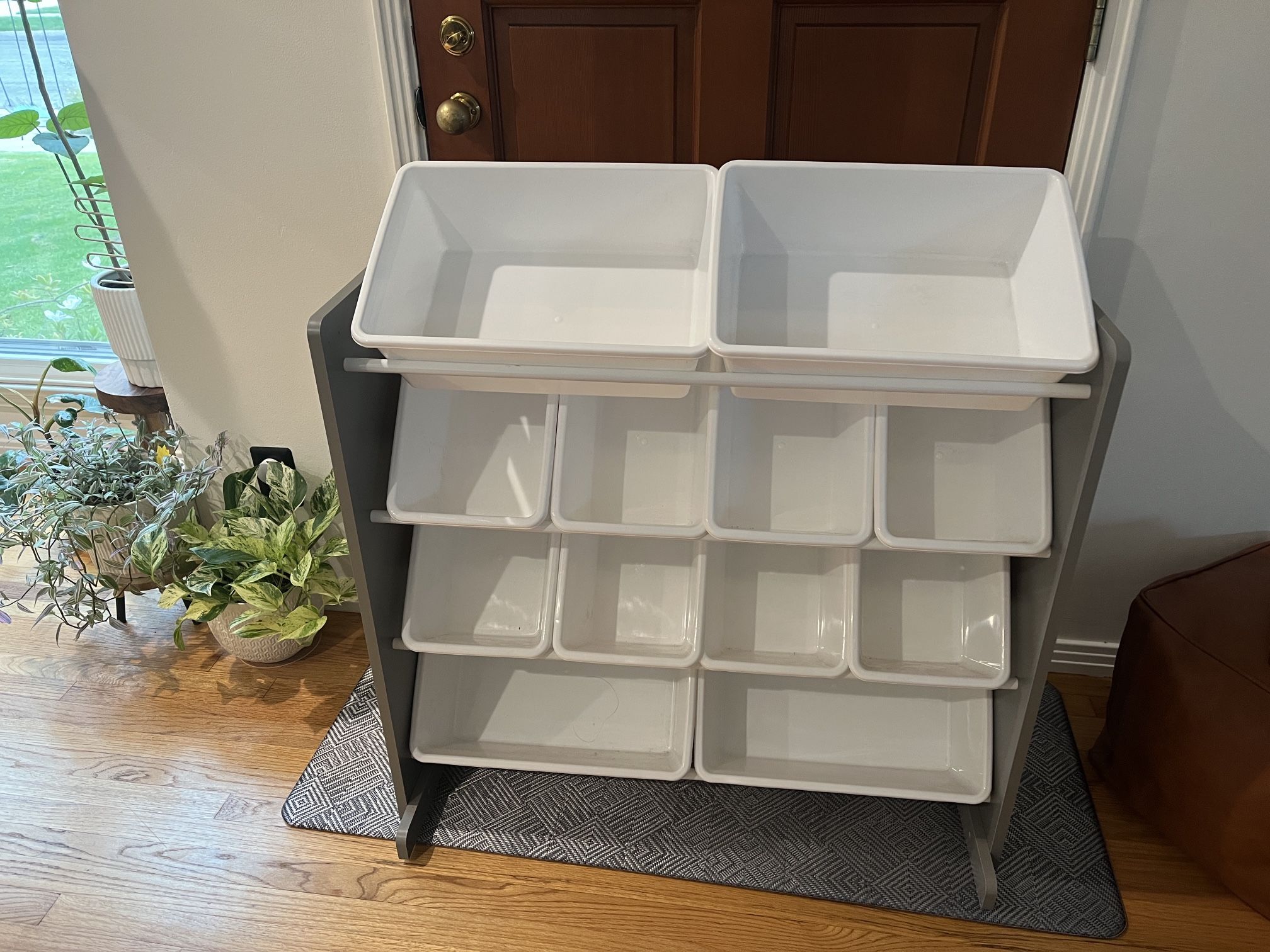 Toy Storage With Plastic Bins