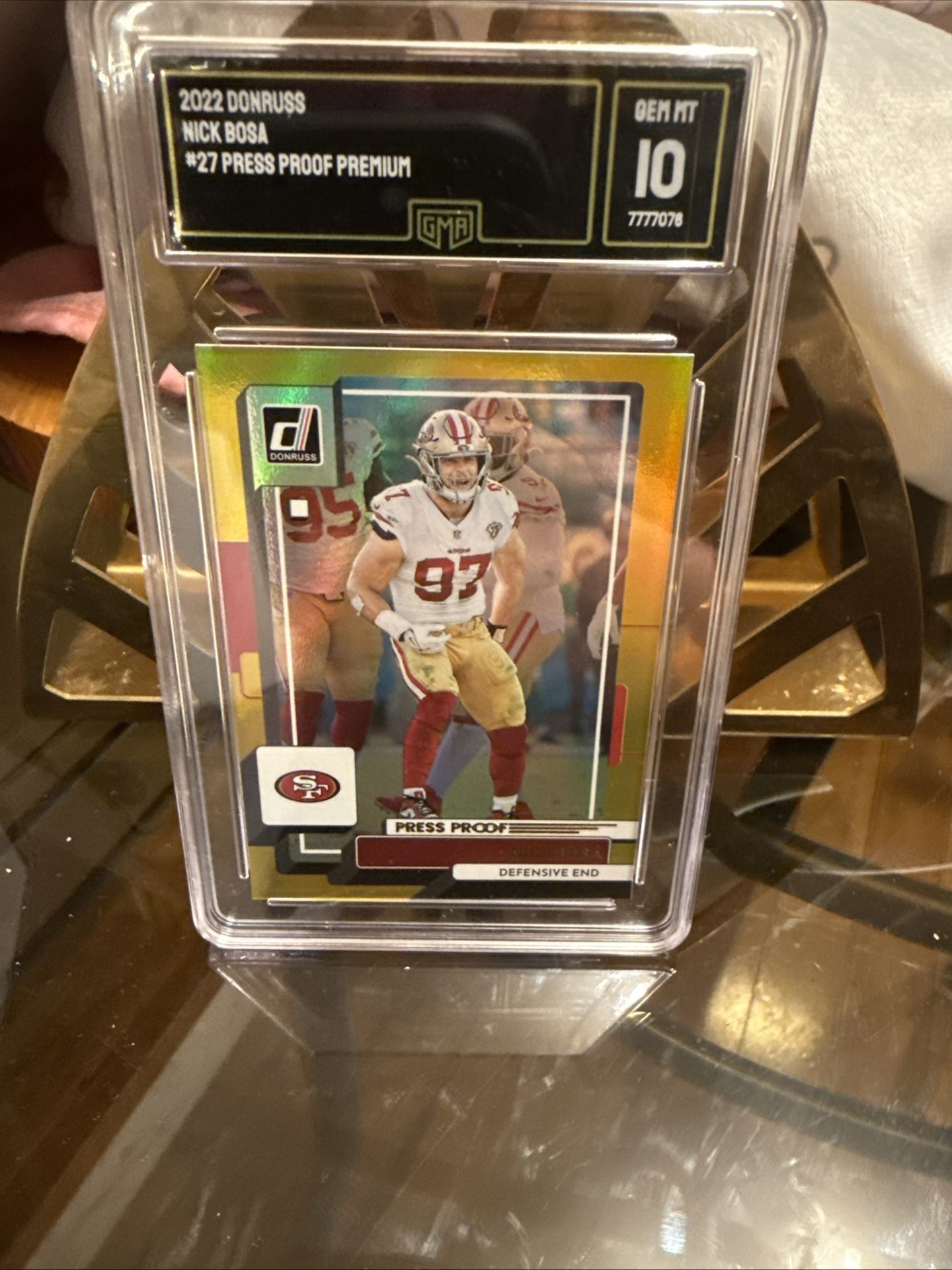 Nick Bosa Press Proof Premium Gem 10