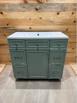 😍 Beautiful 36” Modern Farmhouse Style Vanity Sink🥰