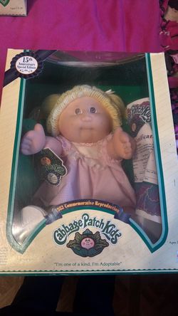 Mattel Cabbage Patch Kids Doll 15th Anniversary Edition Vtg Marcella Kim July 3