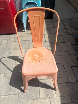 (10) Metal Cafe Chairs