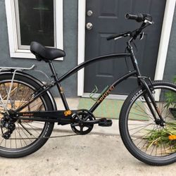 Kolussi Beach Cruiser bike with bike rack