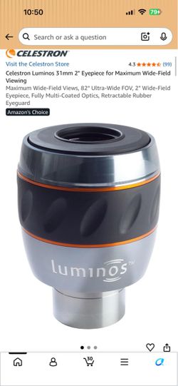 Celestron Luminos 31mm 2" Telescope Eyepiece