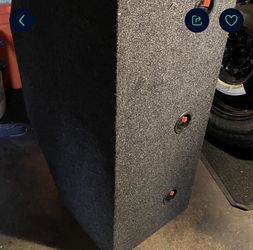 Box with one speaker only