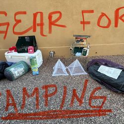 Camping Gear Package- Cooler, Stove, Tent + More