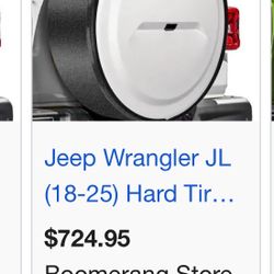 Spare Tire & Cover (2018 - 2025 Jeep Wrangler)