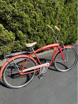 Vintage AMF Roadmaster Skyrider Cruiser Bike – Red, 26" Springer Fork