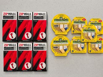 NEW ZipWall Zippers + FrogTape Painter’s Bundle (13 Items)