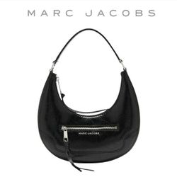 Marc Jacobs Black Leather Crescent Bag