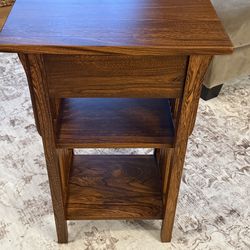 Mission style end table