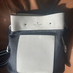 Kate Spade bucket bag white and Denim bucket $150 wore once