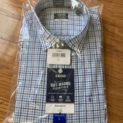 New IZOD men’s dress shirt size L