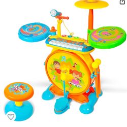 Keyboard and Drum Set