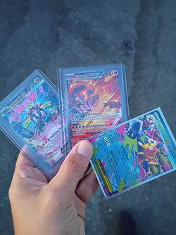 3 card lot of megas and team moltres