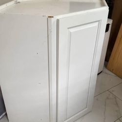 Shaker White Corner Cabinet 