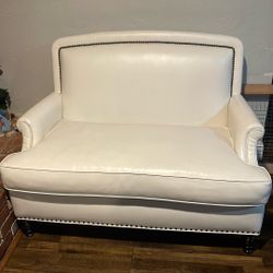 White Leather Couch