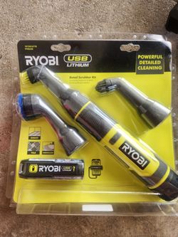 Ryobi detail scrubber kit