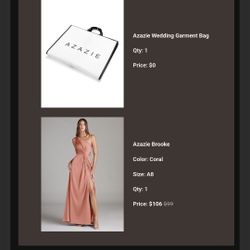 Azazie One-Shlouder Terracotta Dress