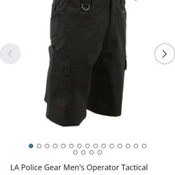 2 LA Police Gear Men's Operator Tactical Shorts